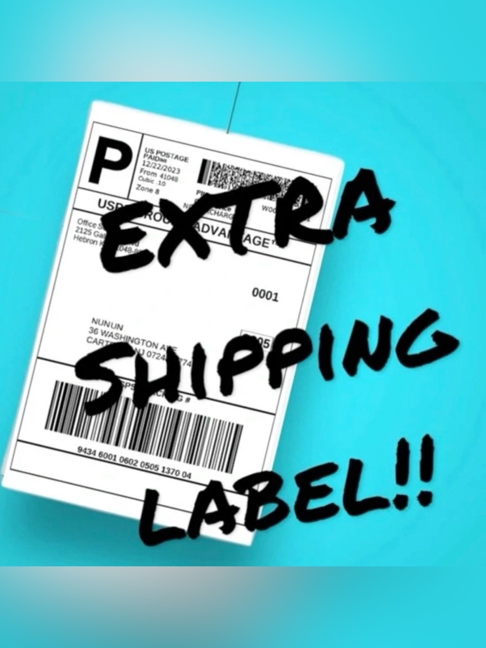 Extra Shipping Label